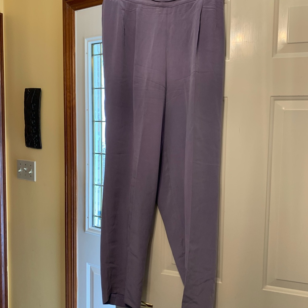 Lavender High-Waisted Pants